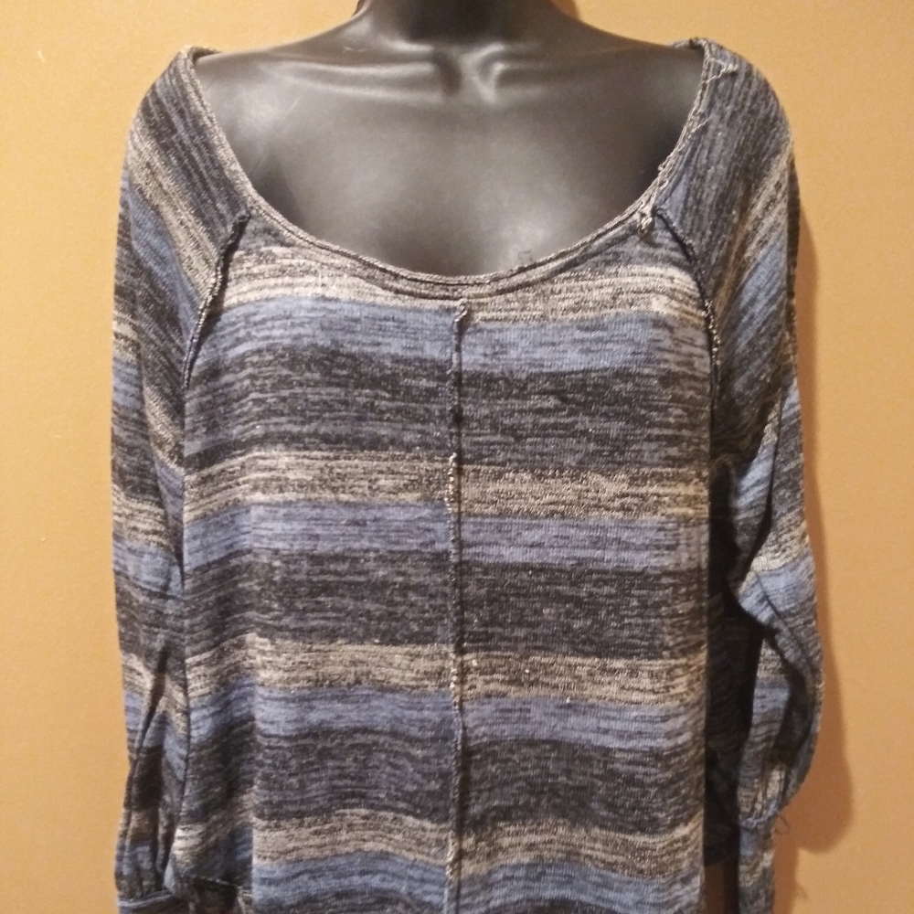 LS1 Free People Off Shoulder Long Sleeve Shirt XS . TP
